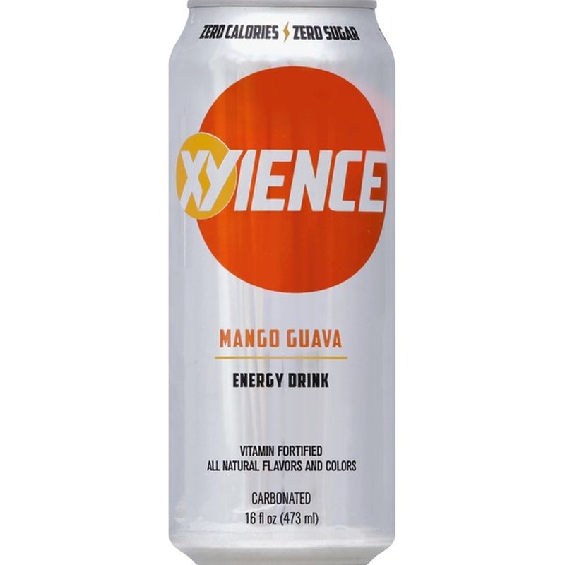 Xyience Energy Drink, Carbonated, Mango Guava (16 oz) Instacart