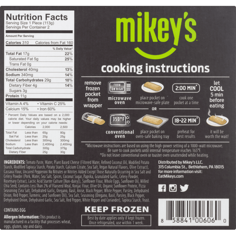 Mikey's Pizza Pockets, Pepperoni