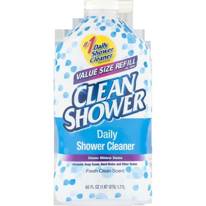 Clean Shower Daily Shower Cleaner Fresh Clean Scent 60 Fl Oz Instacart
