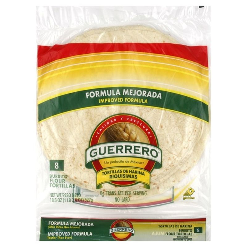 Guerrero Tortillas, Flour, Burrito (8 ct) from Stater Bros. Instacart