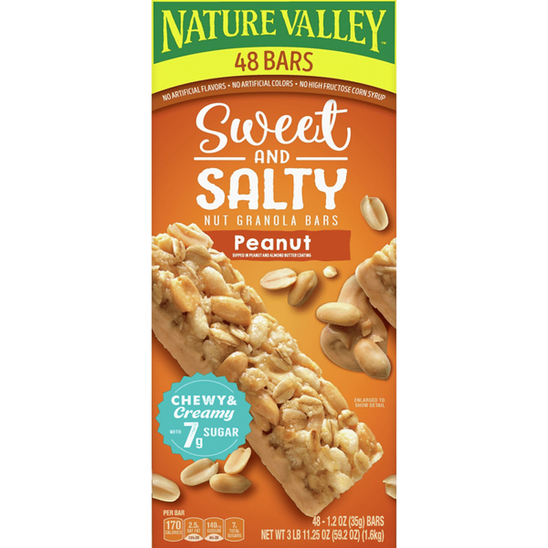 Nature Valley Nut Granola Bars, Sweet & Salty, Peanut (1.2 oz) from