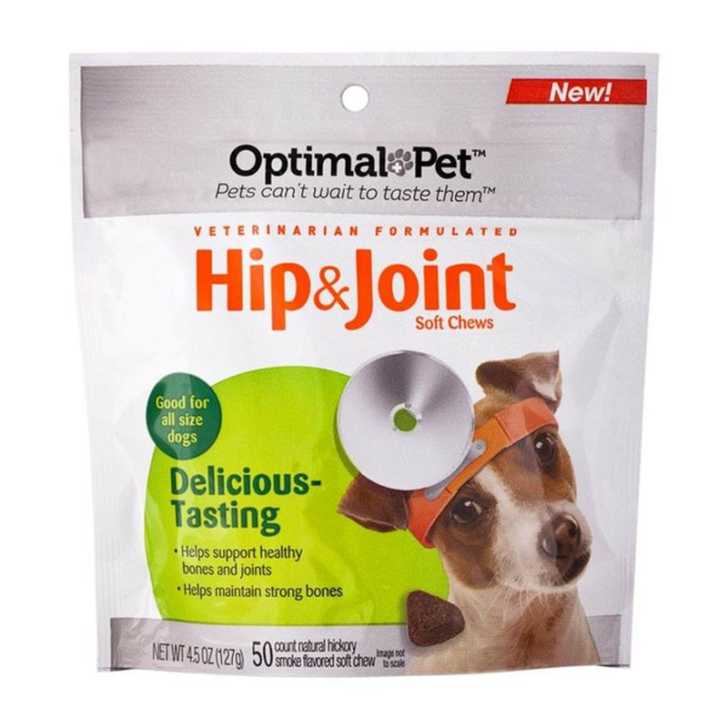 Optimal Pet Hip & Joint Hickory Smoke Soft Chews for Dogs