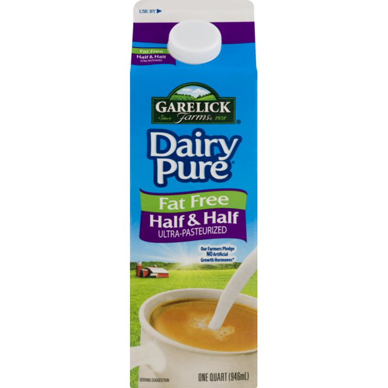 Garelick Farms Half & Half, Fat Free (qt) Instacart