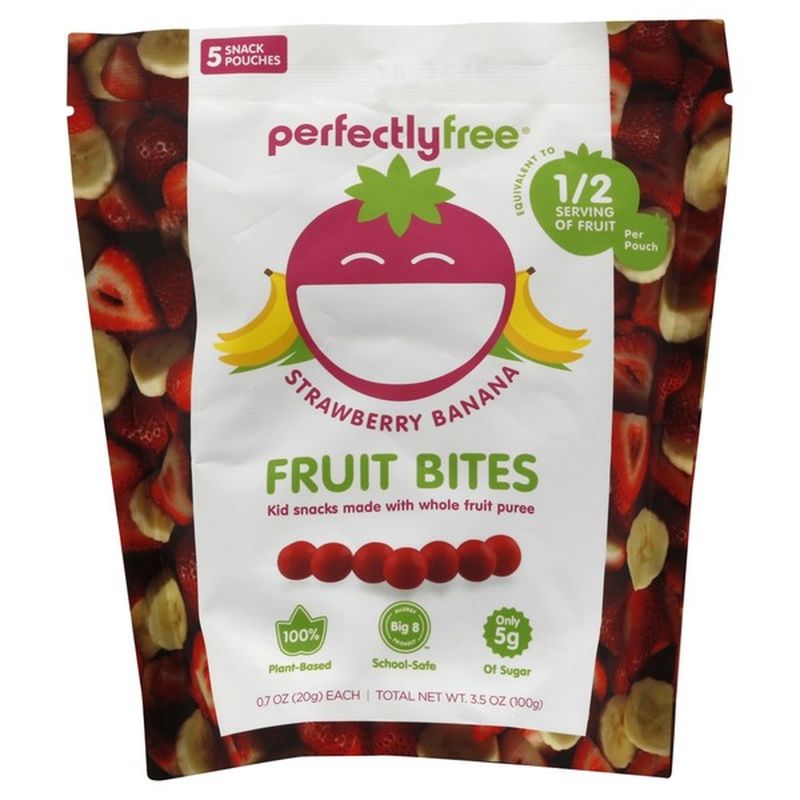 Perfectly Free Fruit Bites Strawberry Banana 5 Each Instacart