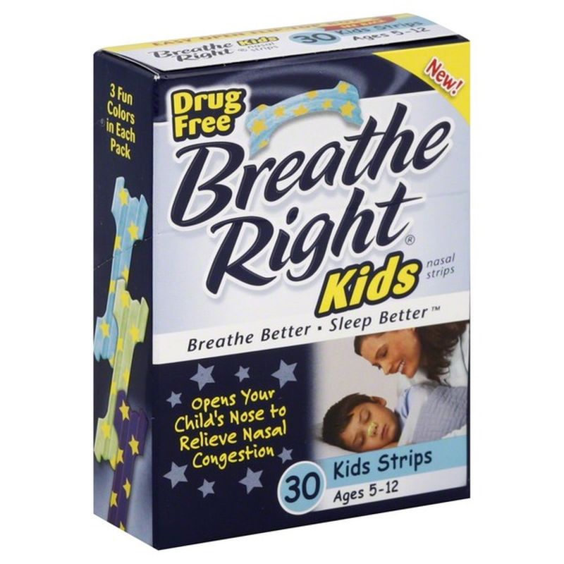 Breathe Right Nasal Strips, Ages 512 (30 each) Instacart