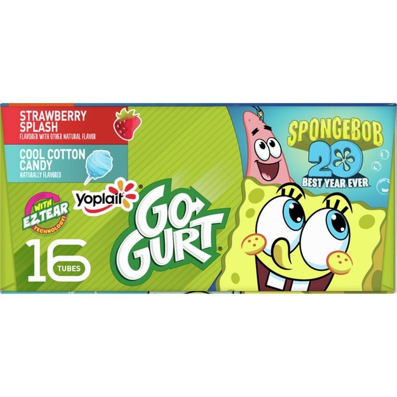 Yoplait SpongeBob Square Pants Candy Yogurt Variety Pack (16 each) from ...