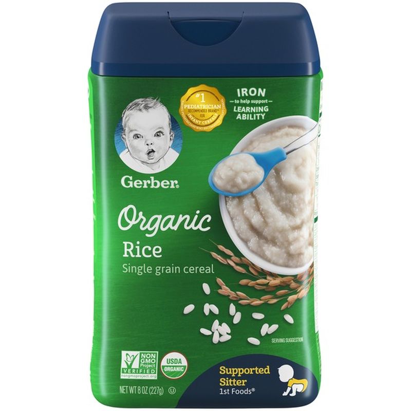 gerber baby cereal organic rice cereal