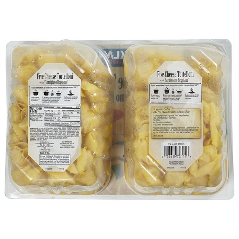 Kirkland Signature Five Cheese Tortelloni, 2 x 24 oz (24 oz) Instacart