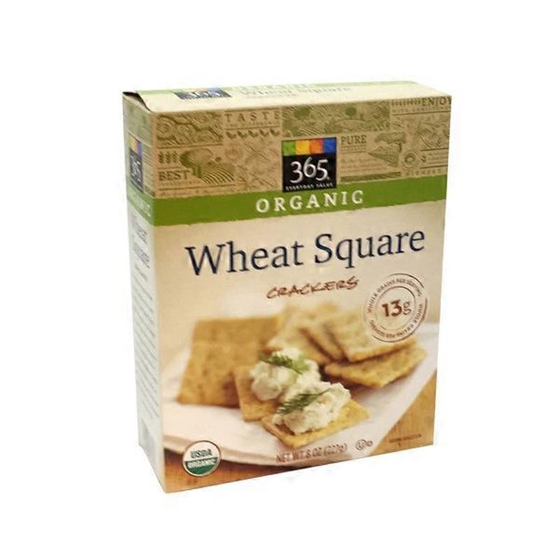 365 Everyday Value Organic Wheat Square Crackers (8 oz) Instacart