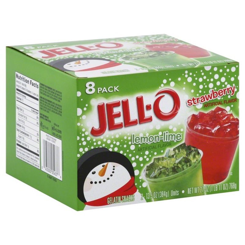 JellO Gelatin Snacks, LemonLime, Strawberry (3.375 oz) Instacart