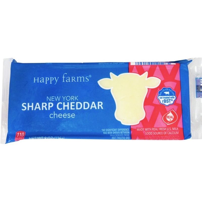 Happy Farms New York Sharp Cheddar (8 oz) Instacart