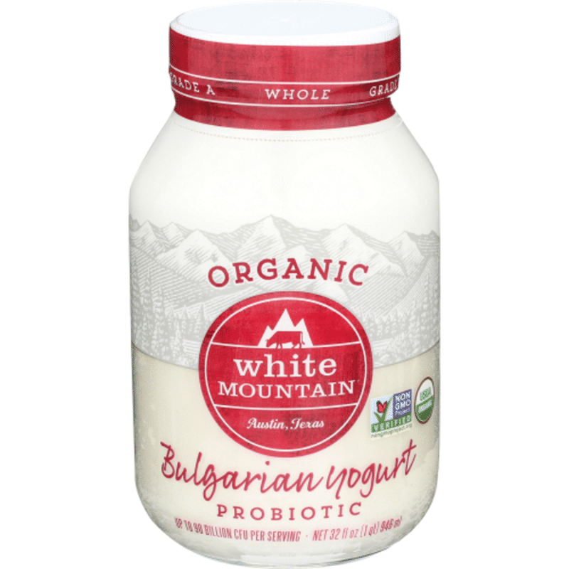White Mountain Yogurt, Organic, Bulgarian, Probiotic (32 oz) Instacart