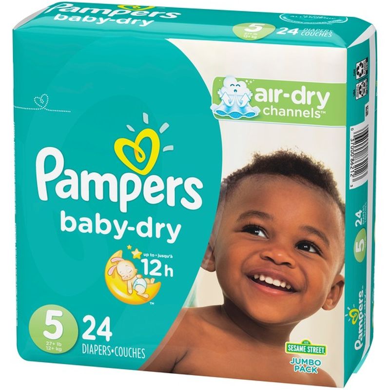 Pampers Baby Dry Diapers, Size 5 (27+ lb) (24 ct) from CVS Pharmacy