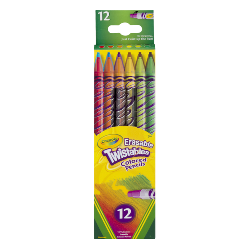 Crayola Erasable Colored Pencils Twistables (12 ct) - Instacart