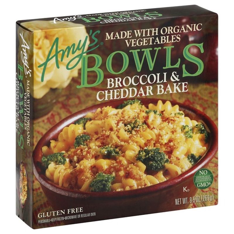 Amys Broccoli Cheddar Bake Frozen Bowl 28oz - Broccoli Walls