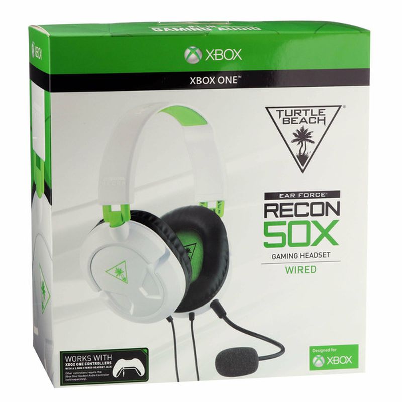 Turtle Beach Recon 50X Ear Force White Stereo Gaming Headset for PS4 & Xbox One
