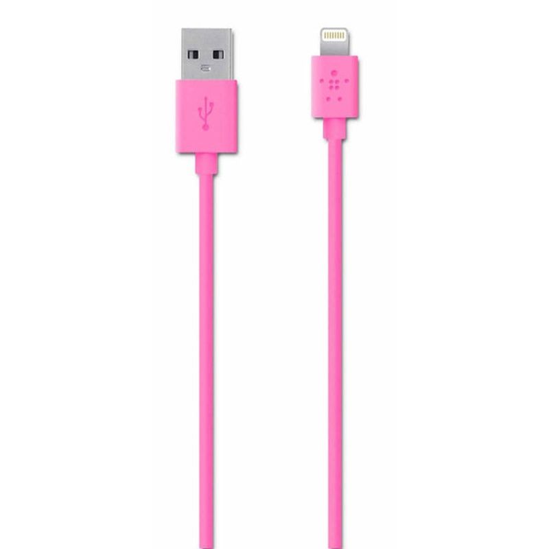Belkin 4" Lightning Charge Sync Cable - Pink (F8J023bt04-PNK)