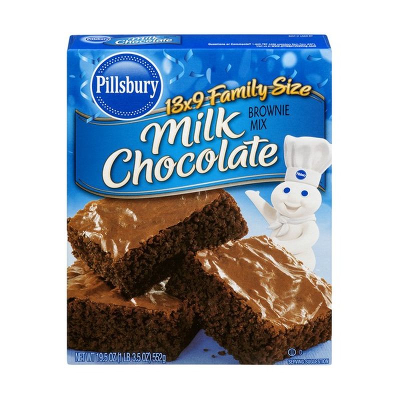 Pillsbury Brownie Mix Milk Chocolate Family Size (19.5 oz) Instacart