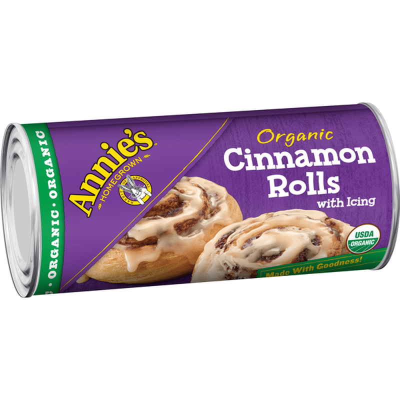 Annie's Cinnamon Rolls With Icing, Certified Organic, 5 Count (17.5 Oz ...