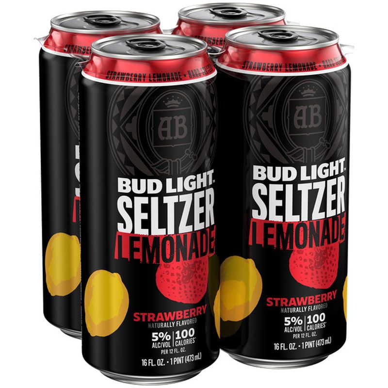 Bud Light Strawberry Lemonade Seltzer 16 Fl Oz Delivery Or Pickup Near Me Instacart