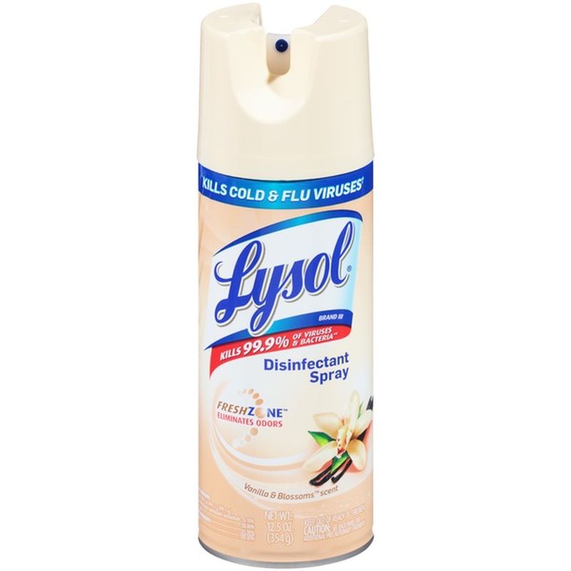 Lysol Vanilla & Blossoms Disinfectant Spray (12.5 oz) - Instacart