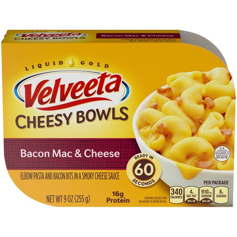 Kraft Velveeta Cheesy Bowls Bacon Mac & Cheese (9 oz) from ACME Markets Instacart