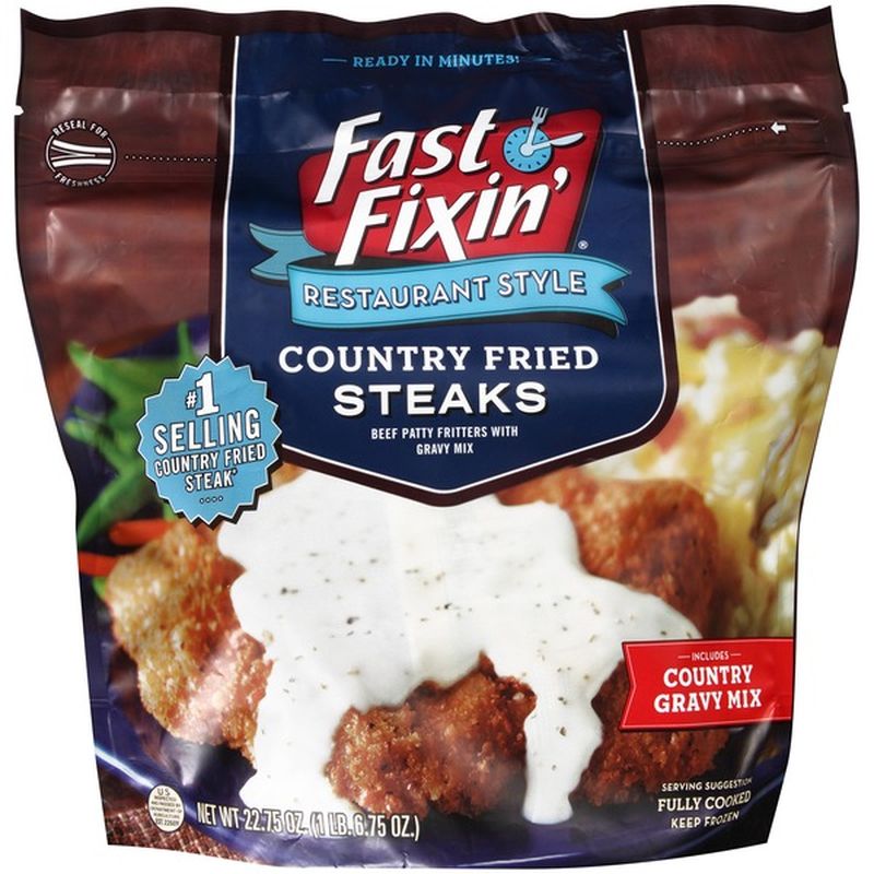 Fast Fixin Restaurant Style Country Fried Steak With Gravy (22.75 Oz ...