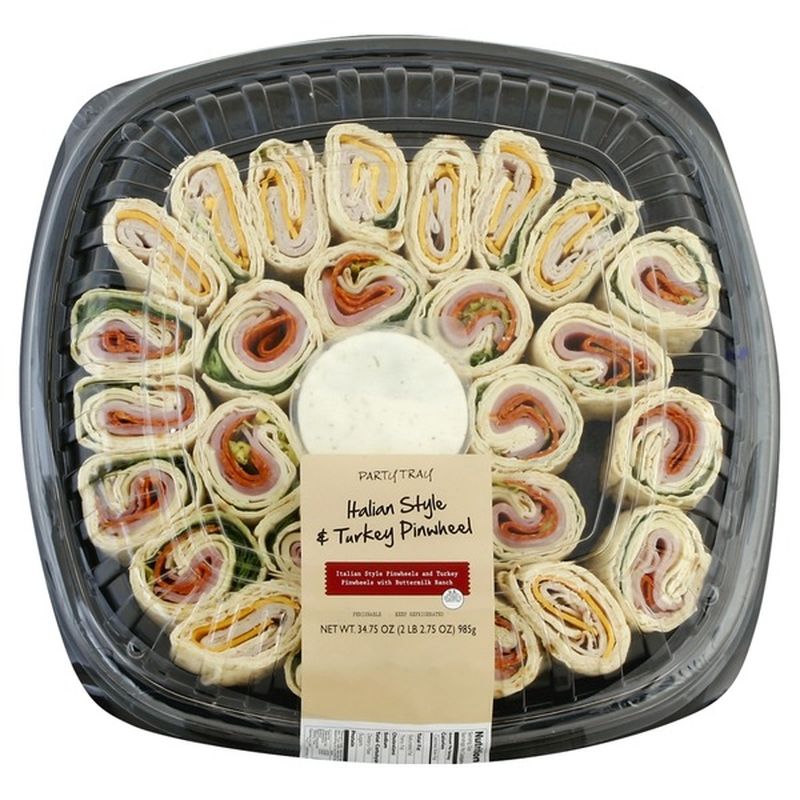 Taylor Farms Party Tray Italian Style Turkey Pinwheel 34 75 Oz Instacart