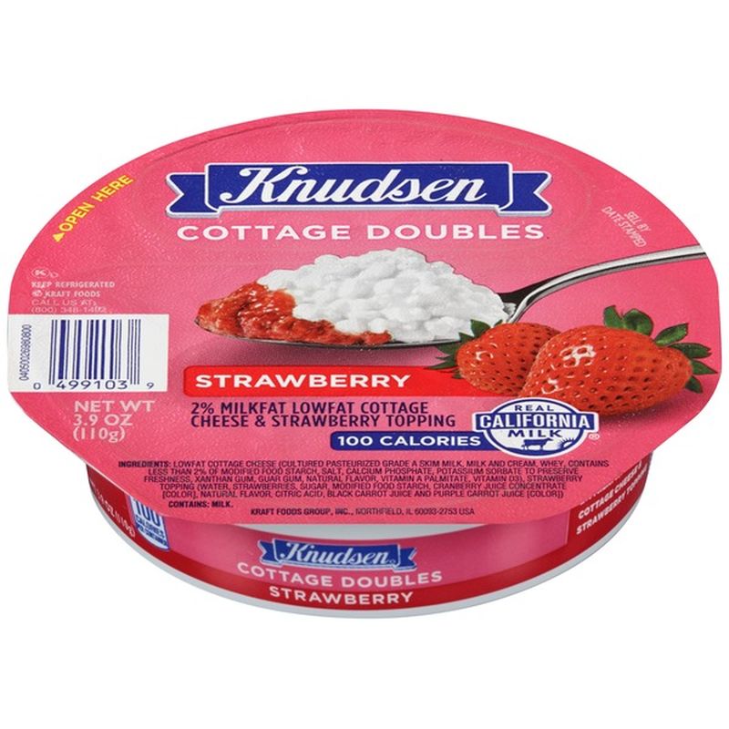KNUDSEN Cottage Doubles Strawberry Cottage Cheese & Topping (5.5 oz