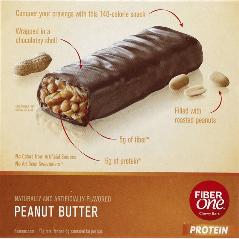 Fiber One Chewy Bars Protein Peanut Butter 117 Oz Instacart