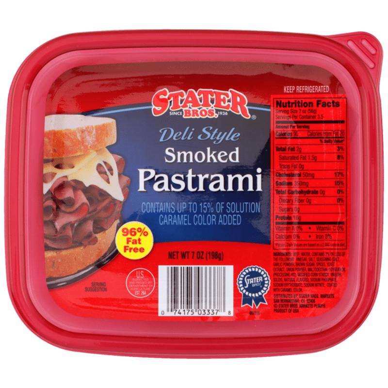Stater Bros Smoked Deli Style Pastrami (7 oz) Instacart