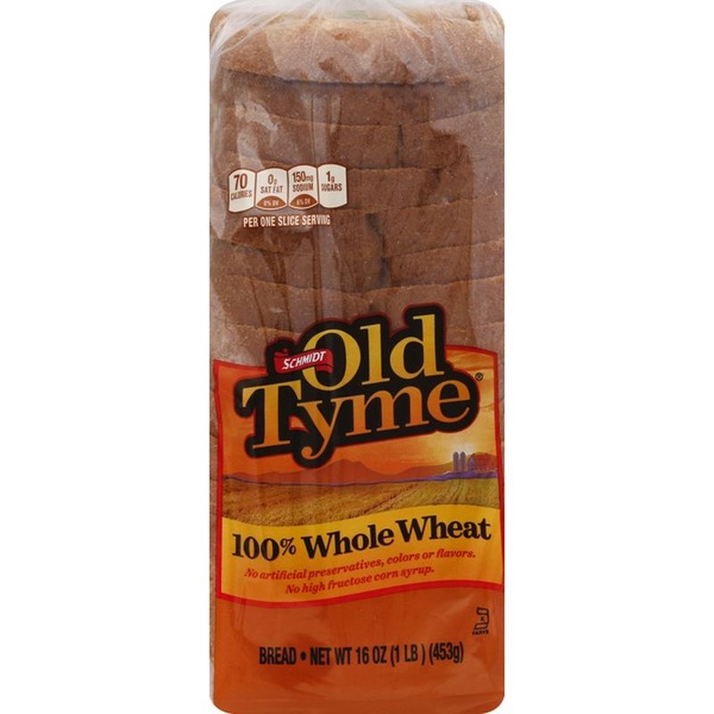 Old Tyme Bread, 100 Whole Wheat (16 oz) from Publix Instacart