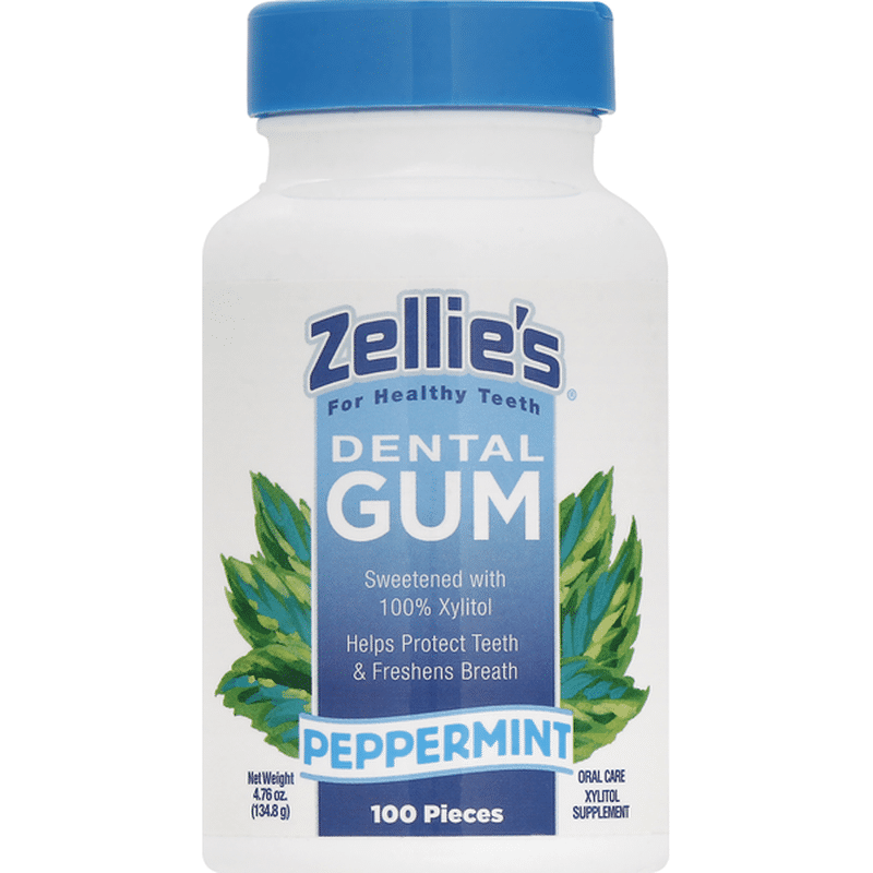 Zellies Gum, Dental, Peppermint (100 each) Instacart