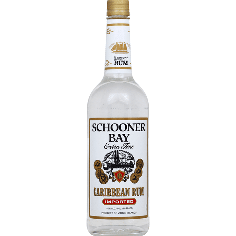 Schooner Bay Rum, Extra Fine, Caribbean, Imported (750 ml