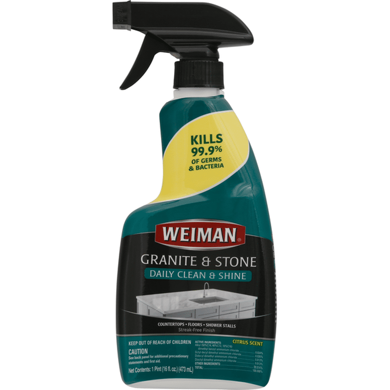 Weiman Daily Clean & Shine, Granite & Stone, Citrus Scent (1 pt