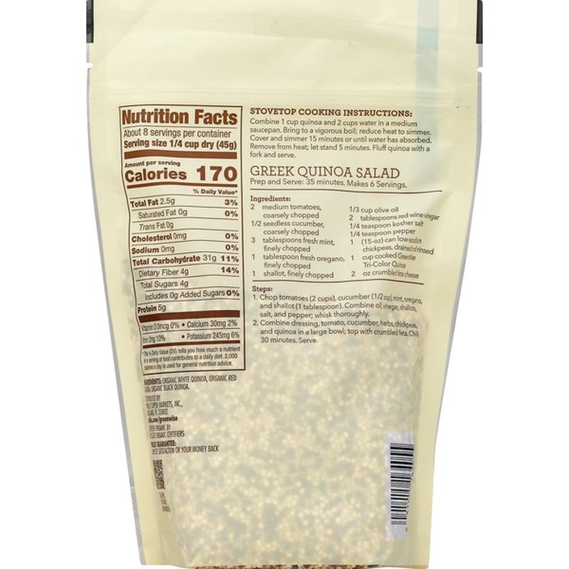 GreenWise Quinoa, Organic, TriColor (12 oz) from Publix Instacart