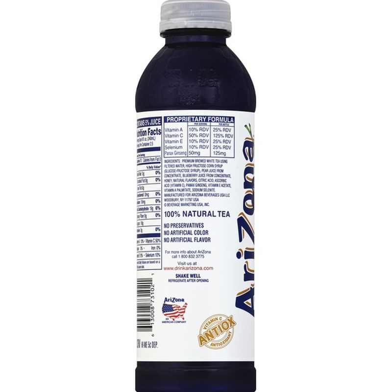 AriZona White Tea, Blueberry (20 oz) from CVS Pharmacy® Instacart