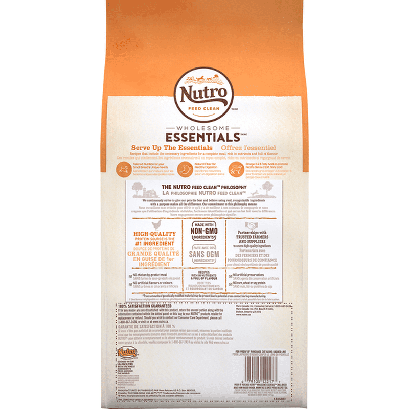 Nutro Feed Clean Wholesome Essentials Farm-Raised Chicken, Brown Rice ...