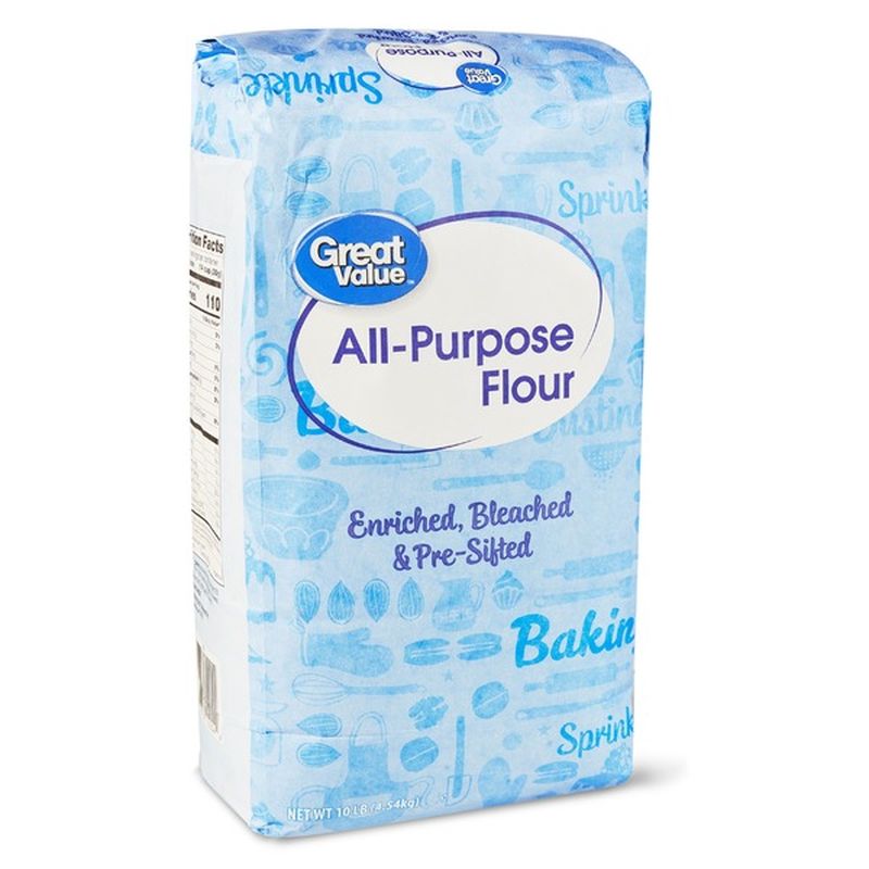 Great Value ENRICHED, BLEACHED & PRESIFTED AllPurpose Flour (10 lb