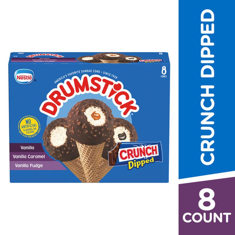Drumstick Crunch Dipped Ice Cream Cones Variety Pack (8 ct) Delivery or