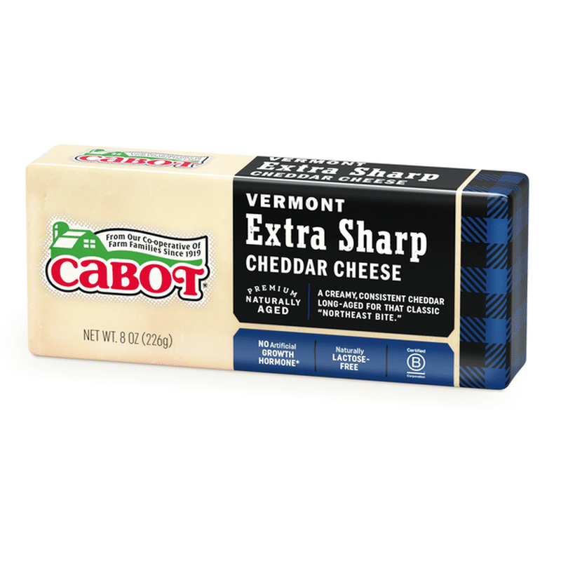 Cabot Creamery Extra Sharp Cheddar Cheese (8 oz) - Instacart