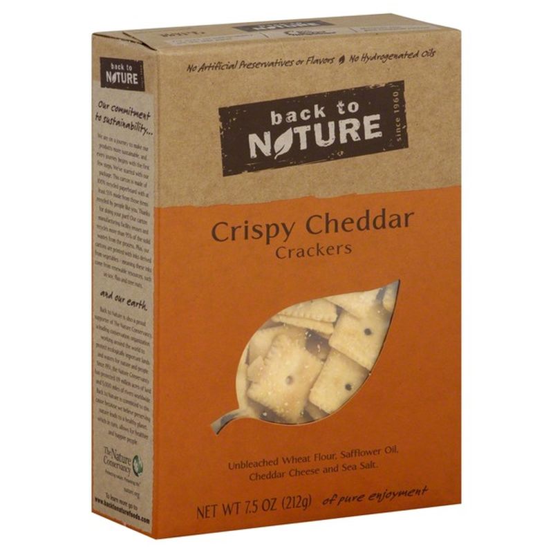 Back To Nature Crispy Cheddar Crackers 7 5 Oz Instacart