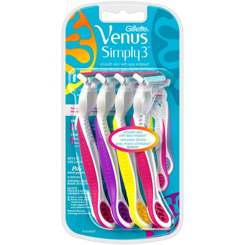 Venus Simply3 Women's Disposable Razors