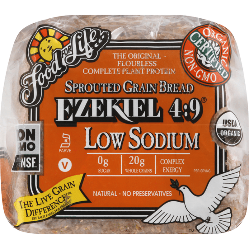 Food for Life Bread, Low Sodium, Sprouted Grain (24 oz) from Rainbow ...