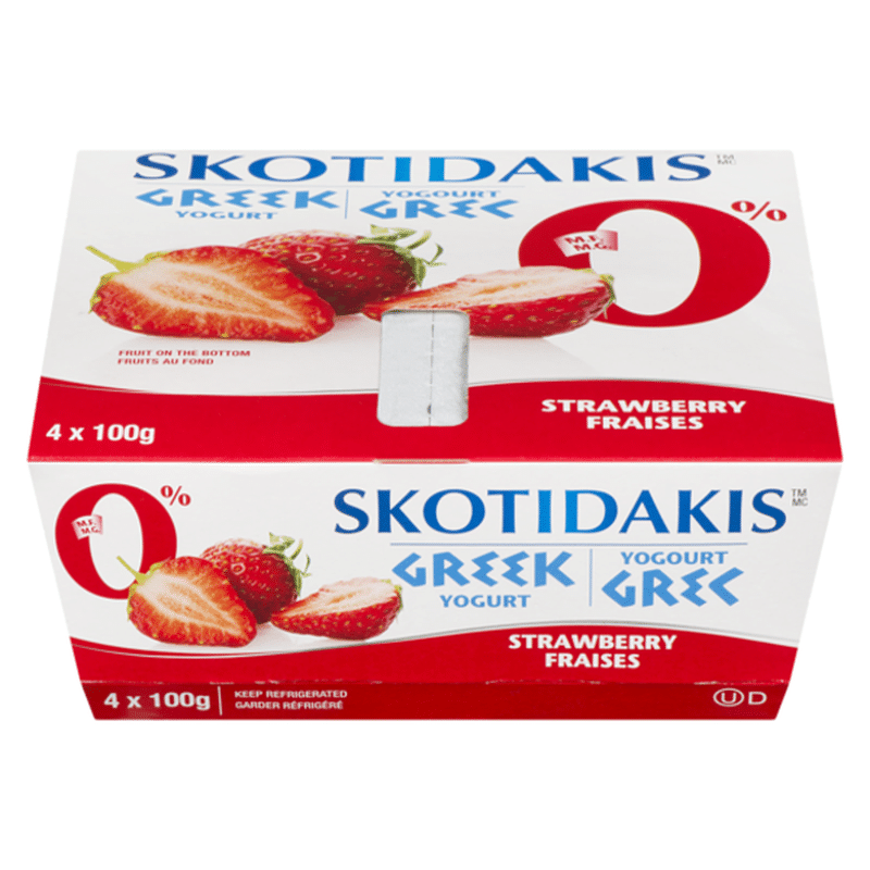 Skotidakis 0% Fat Strawberry Greek Yogurt