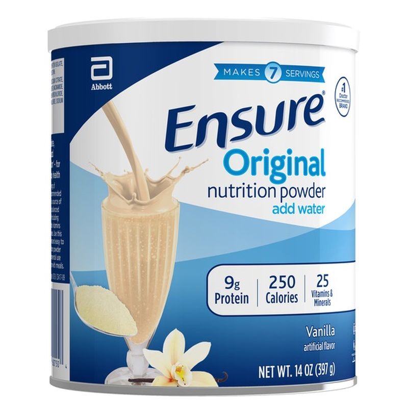 Ensure Original Nutrition Powder Vanilla Shake Mix Can (14 oz) Instacart