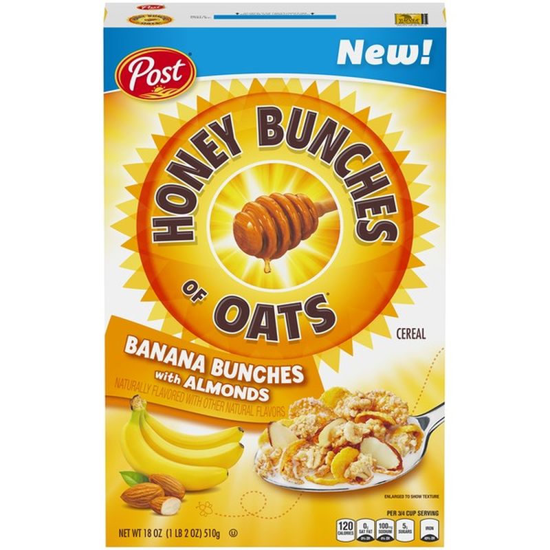 Post Banana Bunches with Almonds Cereal (18 oz) Instacart