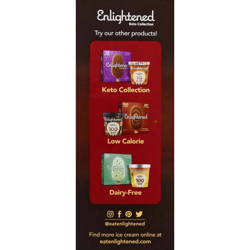 Enlightened Ice Cream Bars, Caramel Dark Chocolate Peanut (4 each