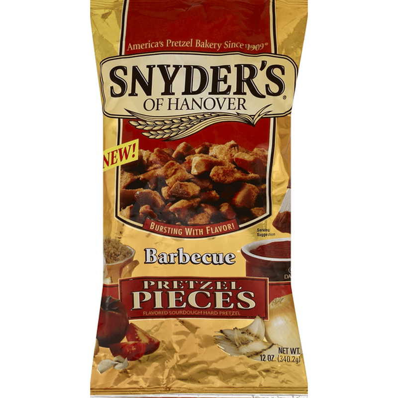 Snyders Pretzel Pieces, Barbecue (12 oz) - Instacart