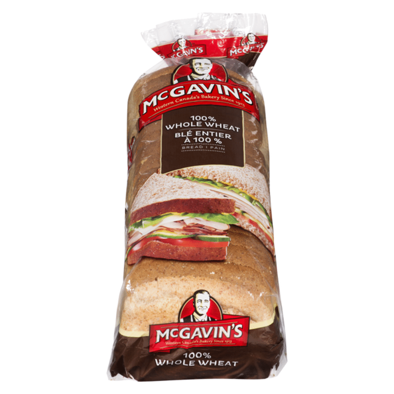 Mcgavins 100% Whole Wheat Bread